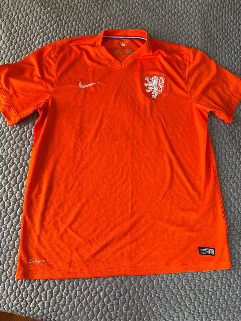 Nike Orange National Team Football Jersey with White Accents
